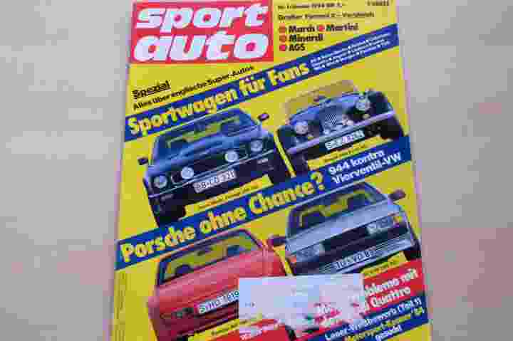 Deckblatt Sport Auto (01/1984)